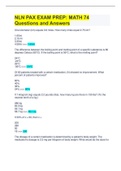 PAX VOCABULARY| MATHS| SCIENCE NLN QUESTIONS & ANSWERS FROM ACTUAL EXAM 2022 UPDATE COMBINED PACKAGE