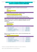 ACCT 211 Unit 4 Practice Milestone Questions and answers complete solution 2022-2023