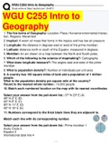 WGU C255 Intro to Geography