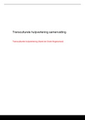 Lange samenvatting maar wel volledig en overzichtelijk., Transculturele hulpverlening samenvatting, amsterdam,  boek, college, download, nederland, online, pdf, rotterdam,  2022-2023