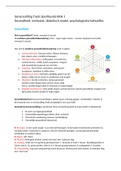 Samenvatting sportkunde, leerjaar 1, blok 1