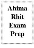 Ahima rhit exam prep