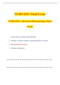 NURS 6521 FINAL EXAM LATEST  COMPLETE  UPDATE 20222023.