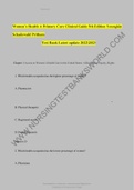 Womens Health A Primary Care Clinical Guide 5th Edition Youngkin Schadewald Pritham Test Bank questions and answers 2022/2023 (GRADED A+)