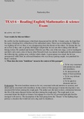 TEAS 6 – Reading| English| Mathematics & science Exam