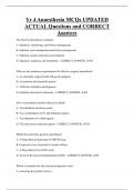 Yr 4 Anaesthesia MCQs UPDATED  ACTUAL Questions and CORRECT  Answers