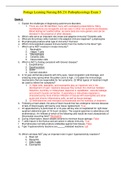 Portage Learning Nursing BS 231 Pathophysiology Exam 3