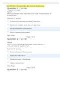 NSG 5003 Week 5 Knowledge Check Quiz: Advanced Pathophysiology