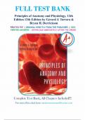 Test Bank - Principles of Anatomy and Physiology, 12th Edition, by Bryan Derrickson, Gerald Tortora.