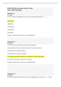 BIOS 242 Week 2 Quiz (2 Versions), BIOS 242 Microbiology Quiz 2 -Verified And Correct Answers, Chamberlain College of Nursing