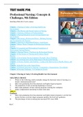 Test Bank for Professional Nursing: Concepts & Challenges, 9th Edition By: Beth Black PhD, RN, FAAN Chapter 1-16| Complete Guide A+