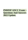 ANCC - PMHNP Exam – Questions And Answers 2022 Update.