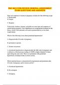 RNC-NIC/CCRN REVIEW GENERAL ASSESSMENT EXAM QUESTIONS AND ANSWERS