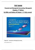 Test Bank for Horngren's Financial & Managerial Accounting, The Financial Chapters, 7th Edition by Tracie Miller-Nobles, Brenda Mattison Chapter 1-15 complete ISBN: 9781292412320