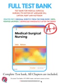 Test Bank For Medical-Surgical Nursing 7th Edition by Adrianne Dill Linton; Mary Ann Matteson 9780323554596 Chapter 1-63 Complete Guide .