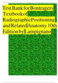 Bontrager’s Textbook of Radiographic Positioning and Related Anatomy, 10th Edition