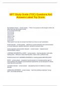  MFT Study Guide (TDC) Questions And Answers Latest Top Score.