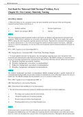 TEST BANK FOR MATERNAL CHILD NURSING CARE BY PERRY 6TH EDITION by David Wilson, Marilyn Hockenberry, Shannon Perry, Kathryn Alden, Deitra Lowdermilk, Mary Catherine C 9780323549387 Chapter 1-49 Complete Guide .