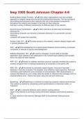 Insy 3303 Scott Johnson Chapter 4-6 Questions + Answers Graded A+