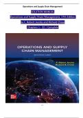 SOLUTION MANUAL Operations and Supply Chain Management, 17th Edition by F. Robert Jacobs and Richard Chase Chapters 1 - 22 | Complete