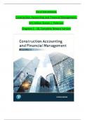 SOLUTION MANUAL Construction Accounting and Financial Management, 4th Edition Steven J. Peterson Chapters 1 - 18, Complete Newest Version