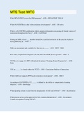 MTS Test IWTC | 80 Questions with 100% Correct Answers | Updated & Verified