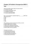 Chapter 35 Pediatric Emergencies MOD 5 Test