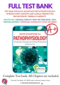 Test bank for Davis Advantage for Pathophysiology Introductory Concepts and Clinical Perspectives 2nd Edition by Theresa M Capriotti 9780803694118 Chapter 1-46 Complete Guide.