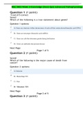 NSG 5003 Week 3 Knowledge Check Quiz Advanced Pathophysiology