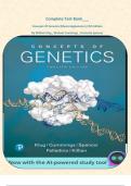 Complete Test Bank___ Concepts Of Genetics (MasteringGenetics) 12th Edition By William Klug , Michael Cummings , Charlotte Spencer