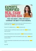 MAE 1351 EXAM 1, MAE 1351 Exam 2 Combined/ 162 Q&A/ A+ Score Solutions. 