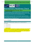 Biochemistry C 785 Readiness Check 2022/2023 | Biochemistry C785 Readiness Check - A Grade