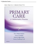 TEST BANK for Primary Care - A Collaborative Practice, 5th Edition_Terry Buttaro | Primary Care A Collaborative Practice_ALL 250 CHAPTERS with Questions and Answers with Rationale