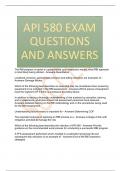 API 580 EXAM QUESTIONS AND ANSWERS