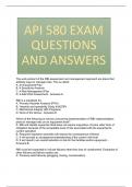 API 580 EXAM QUESTIONS AND ANSWERS