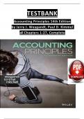 TESTBANK Accounting Principles 14th Edition by Jerry J. Weygandt, Paul D. Kimmel  all Chapters 1-27, Complete ISBN: 9781119707110