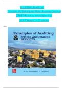 SOLUTION MANUAL for Principles Of Auditing and Other Assurance Services 22rd Edition by Whittington Kurt ALL Chapters 1 – 21 covered