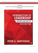 Test Bank For Introduction to Leadership  Concepts and Practice  By Peter G. Northouse | Chapter 1-14 Complete Guide