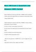 Nurs 299 Exam 2 Questions and Answers 100% Correct