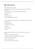 NR: 224 exam 3 Questions And Answers 