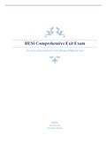 HESI Comprehensive Exit Exam