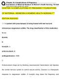 Chapter 10 Complications of Pregnancy Foundations TEST BANK Foundations of Maternal-Newborn & Women’s Health Nursing 7th Edition