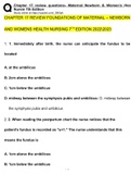 chapter 17 review Foundations of Maternal-Newborn and Women's Health Nursing 7th Edition   (2022/2023) (Verified Answers)