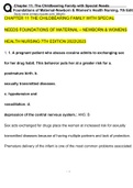 Chapter 11 The Childbearing Family with Special Needs Foundations FOUNDATIONS OF MATERNAL-NEWBORN AND WOMEN’S HEALTH NURSING 7TH EDITION BY MURRAY