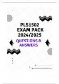 PLS1502 EXAM PACK 2024/2025