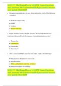 PHARM MSN571 EXAM TEST QUESTIONS AND CORRECT ANSWER |GUARANTEED PASS!!