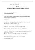 Chapter 23 Quiz Measuring a Nation's Income