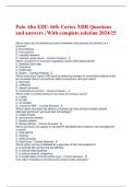 Palo Alto EDU-160: Cortex XDR Questions and answers | With complete solution 2024/25