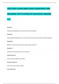 CPCE/NCE FLASHCARDS EXAM QUESTIONS AND ANSWERS WITH COMPLETE SOLUTIONS GRADED A++