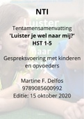 Samenvatting Luister je wel naar mij? Delfos 2020 - Hoofdstuk 1-5